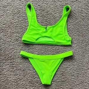 Frankie’s Vibrant Green Bikini Set